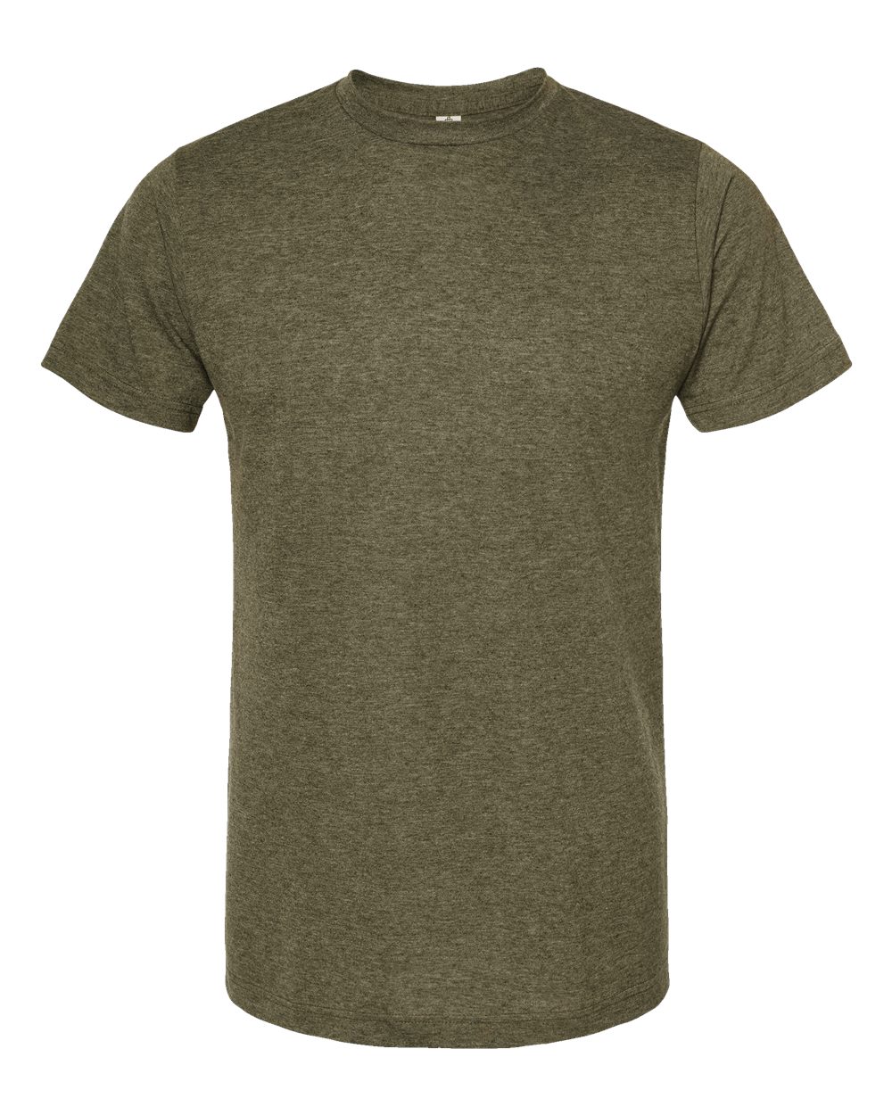Men's Poly-Rich T-Shirt - Front - B20659062 - Heather Military Green