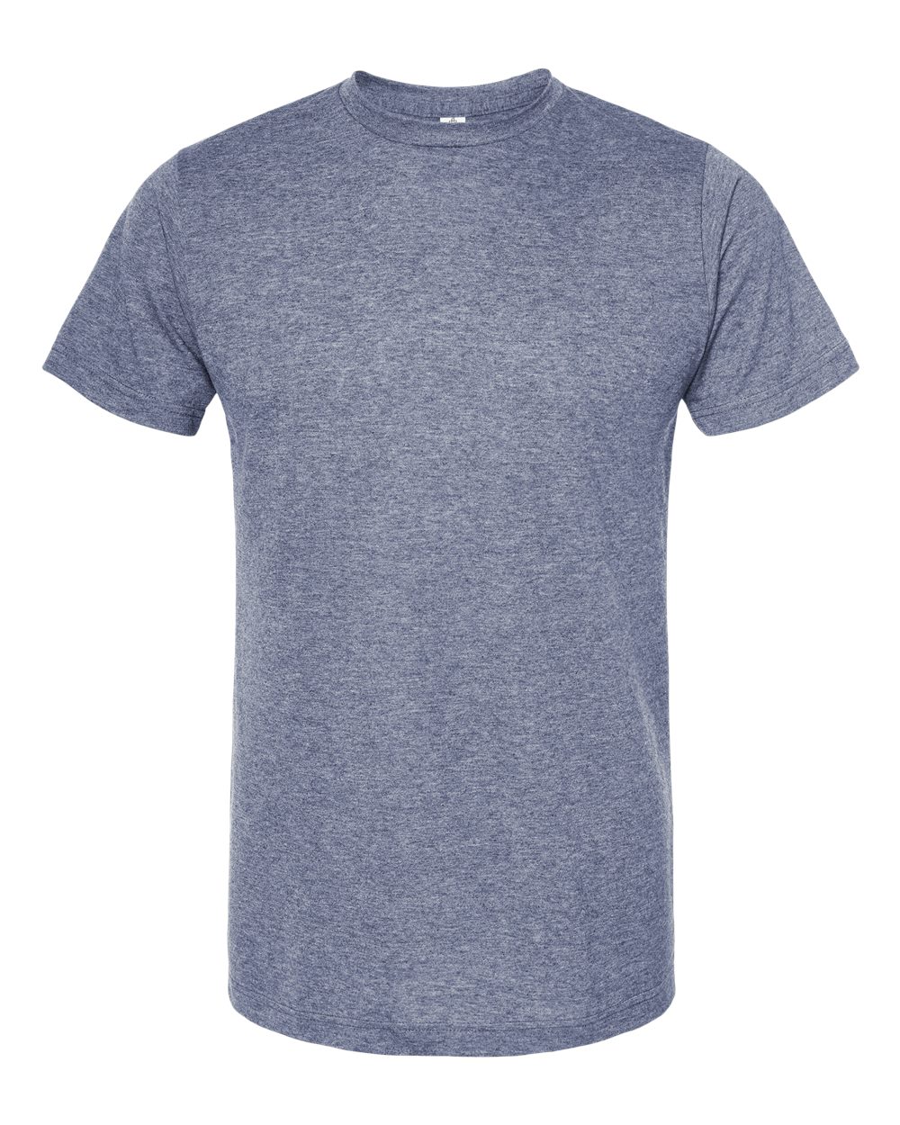Men's Poly-Rich T-Shirt - Front - B20659102 - Heather Denim