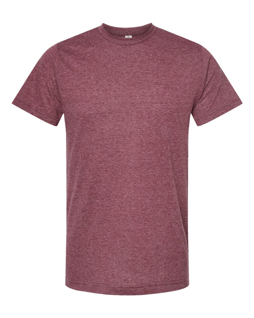 Men's Poly-Rich T-Shirt - Front - B20659532 - Heather Burgundy