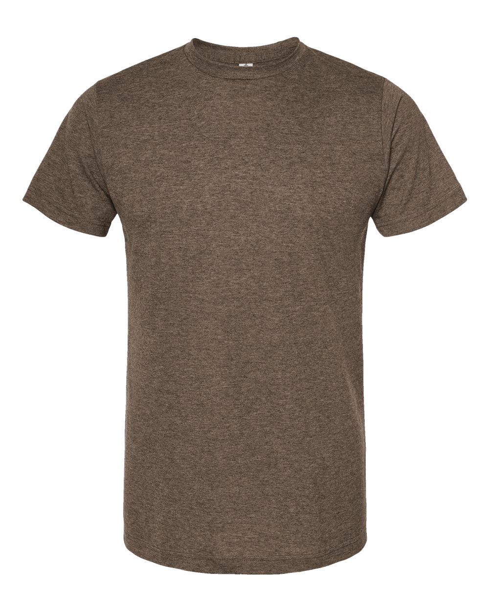Men's Poly-Rich T-Shirt - Front - B20659552 - Heather Brown