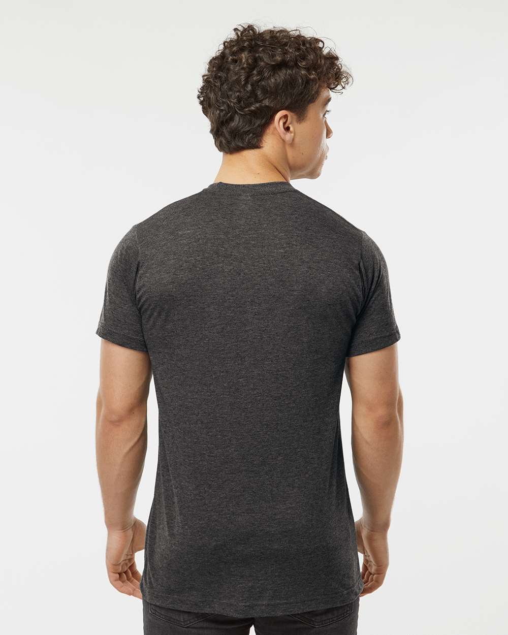 Men's Poly-Rich T-Shirt - OnModelBack - B20659112 - Heather Graphite