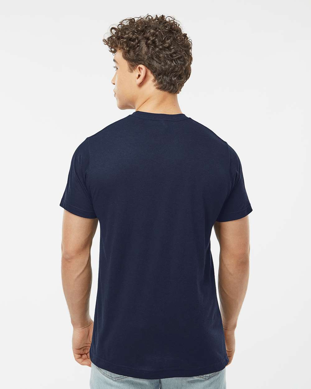 Men's Poly-Rich T-Shirt - OnModelBack - B20659132 - Navy