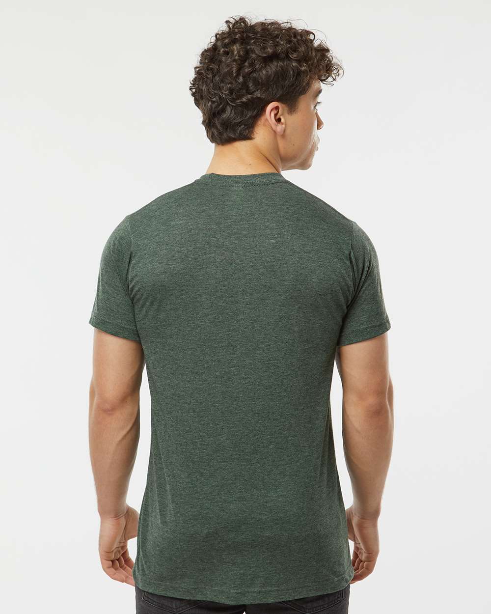 Men's Poly-Rich T-Shirt - OnModelBack - B20659542 - Heather Hunter