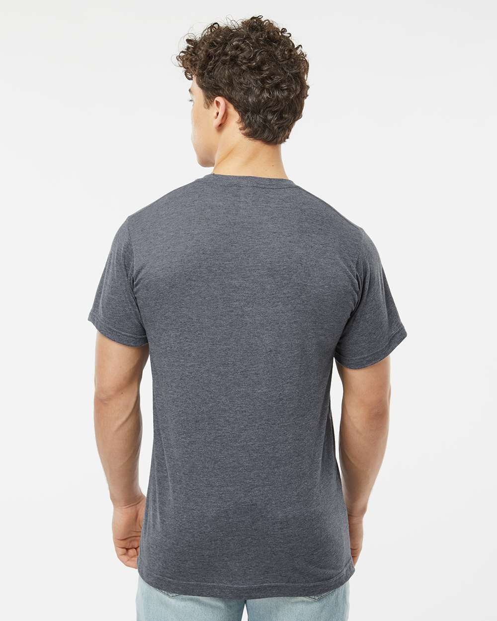 Men's Poly-Rich T-Shirt - OnModelBack - B20659652 - Heather Navy