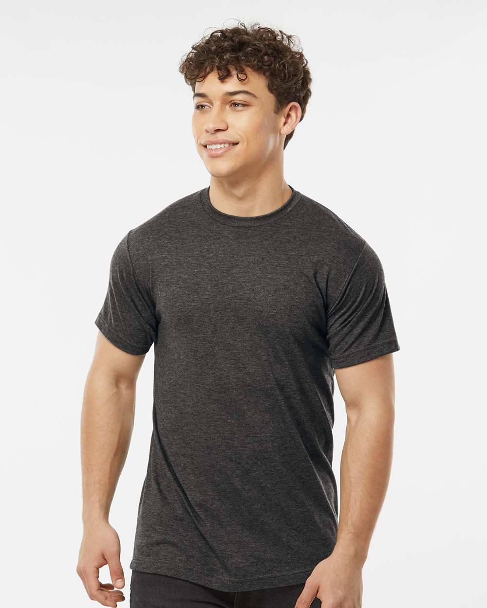 Men's Poly-Rich T-Shirt - OnModelFront - B20659112 - Heather Graphite