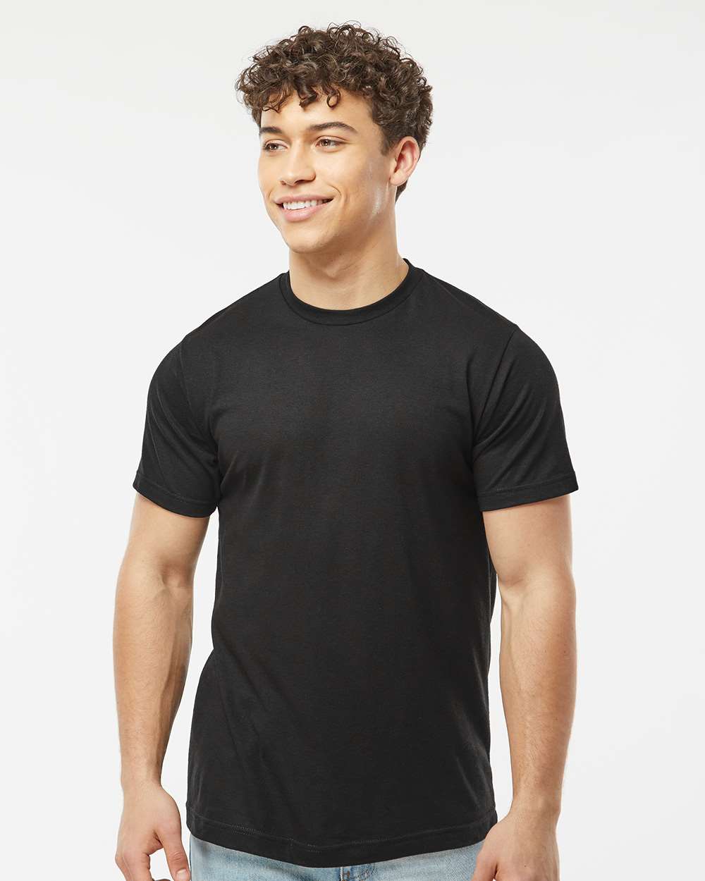 Men's Poly-Rich T-Shirt - OnModelFront - B20659502 - Black