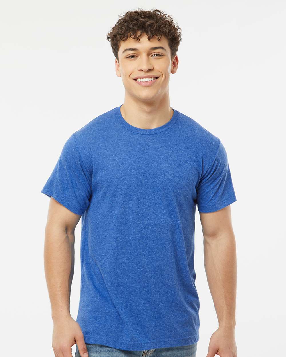 Men's Poly-Rich T-Shirt - OnModelFront - B20659752 - Heather Royal