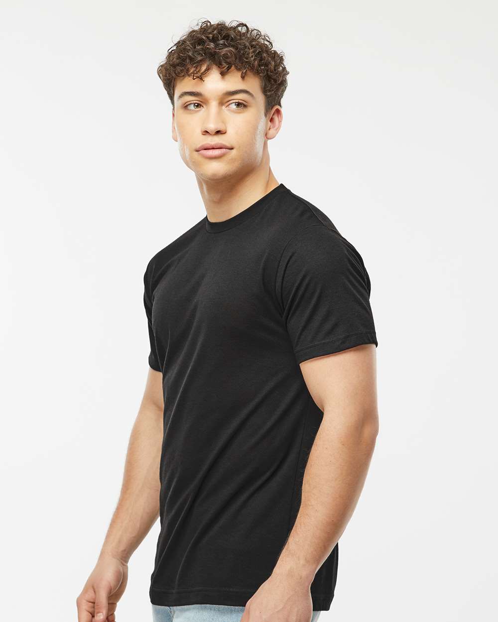 Men's Poly-Rich T-Shirt - OnModelSide - B20659502 - Black