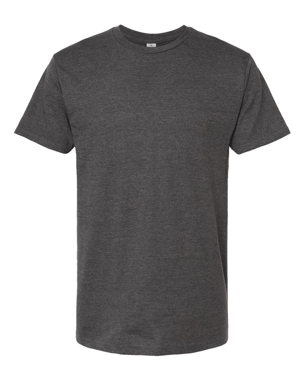 Unisex Heavyweight Jersey T-Shirt - Front - B30959092 - Heather Charcoal