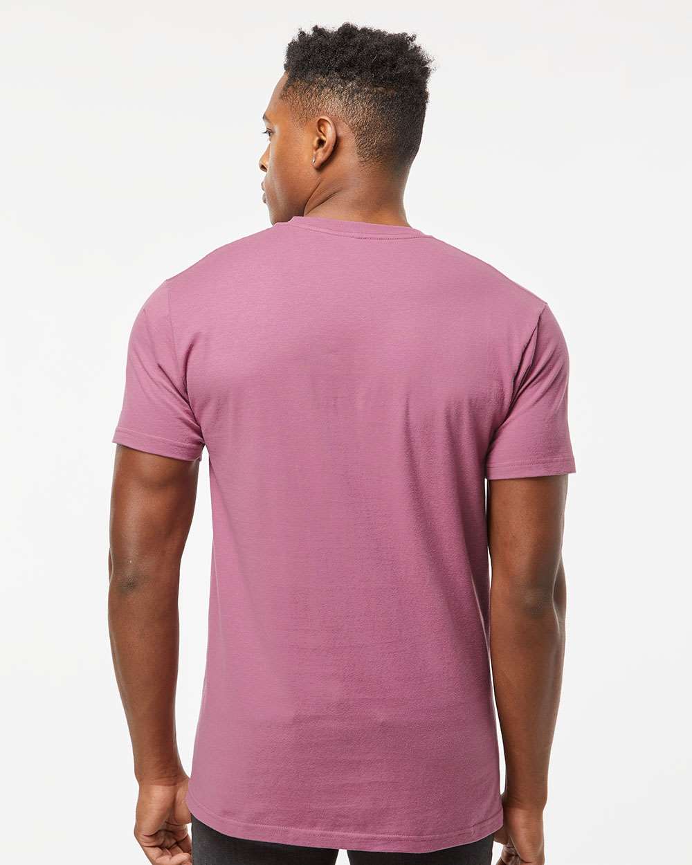 Unisex Heavyweight Jersey T-Shirt - OnModelBack - B30959302 - Cassis