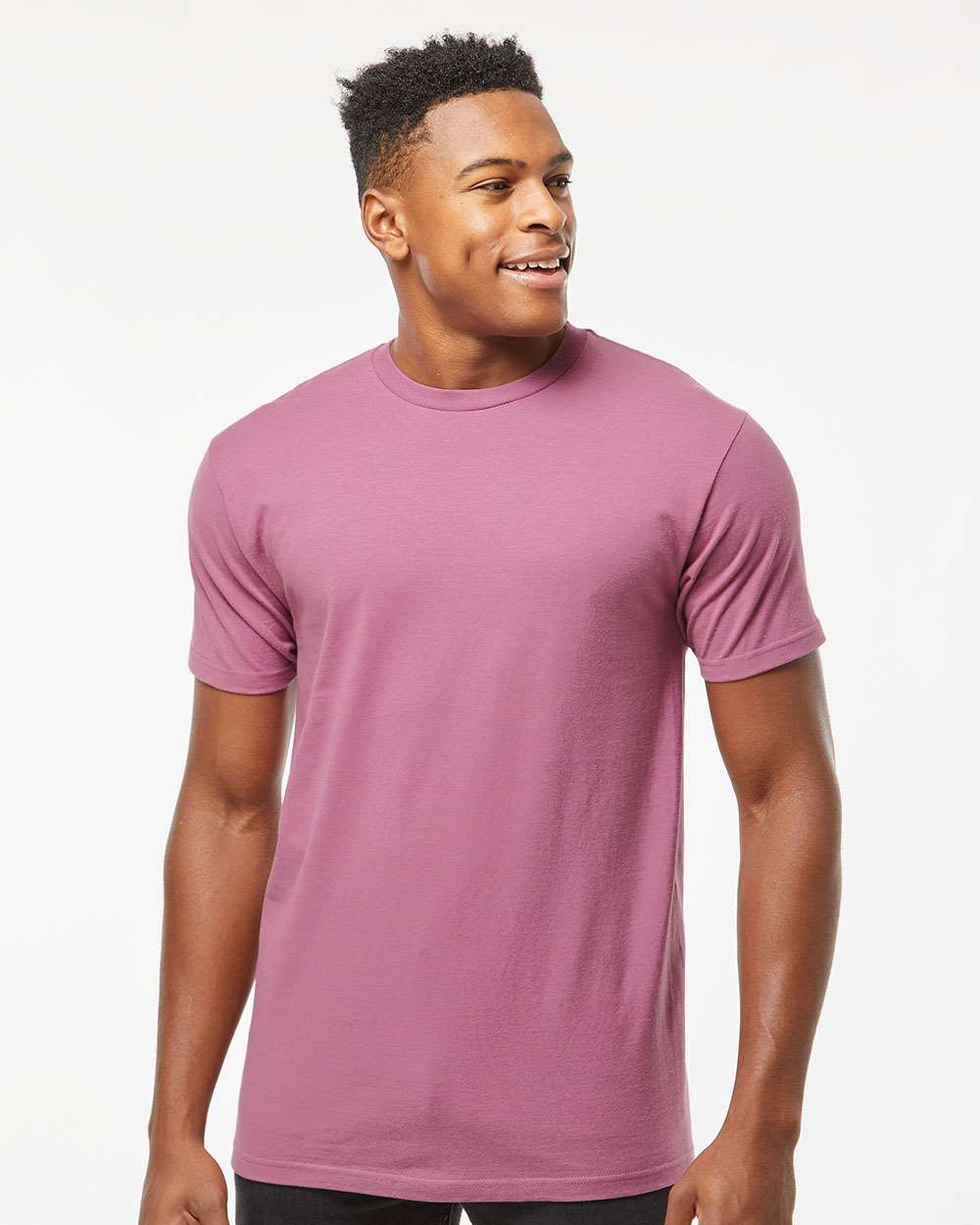 Unisex Heavyweight Jersey T-Shirt - OnModelFront - B30959302 - Cassis
