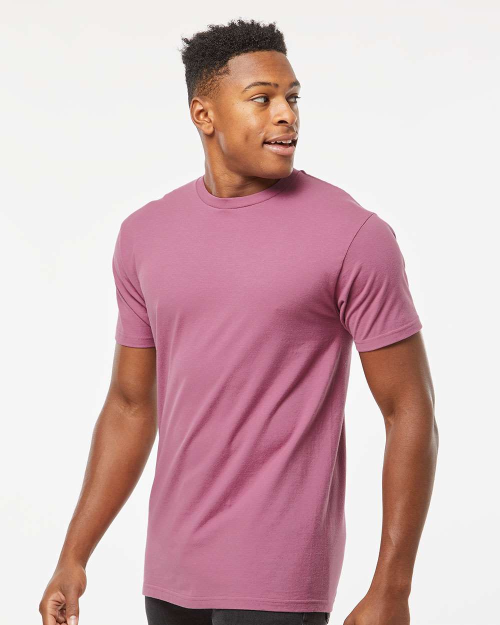 Unisex Heavyweight Jersey T-Shirt - OnModelSide - B30959302 - Cassis