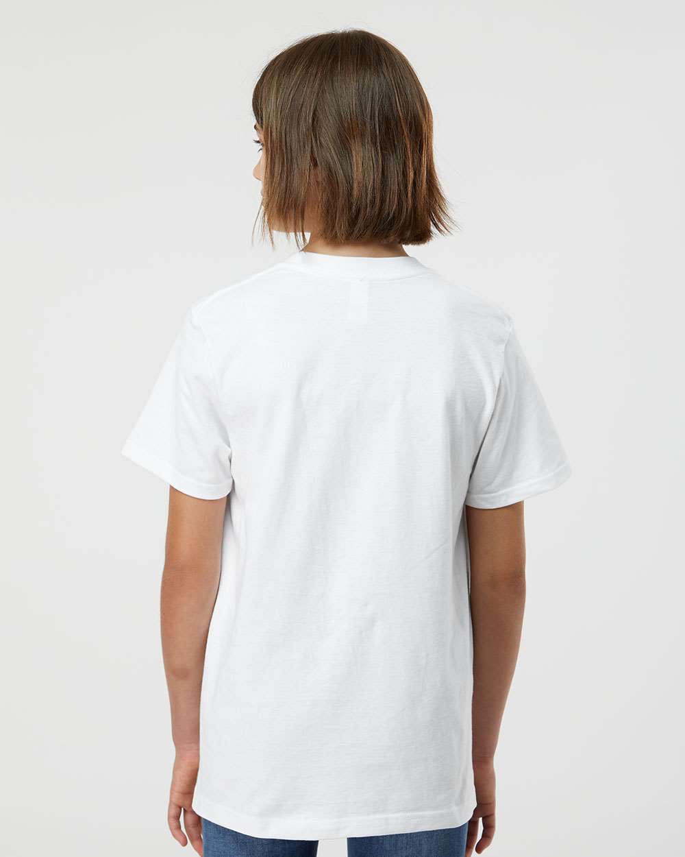 Youth Heavyweight Jersey T-Shirt - OnModelBack - B31259002 - White