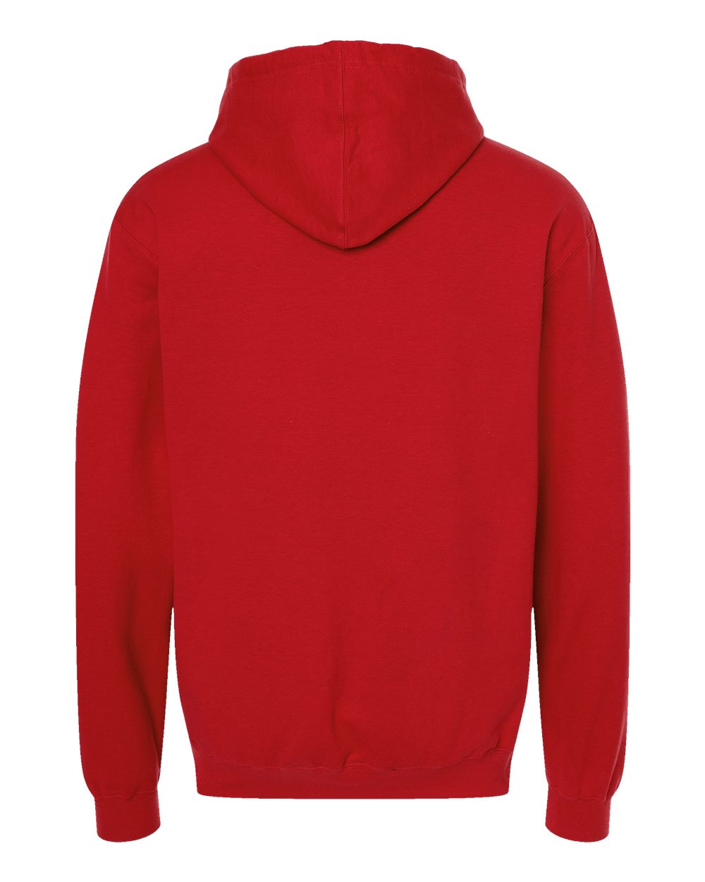 Unisex Fleece Hooded Sweatshirt - Back - B31359132 - Red