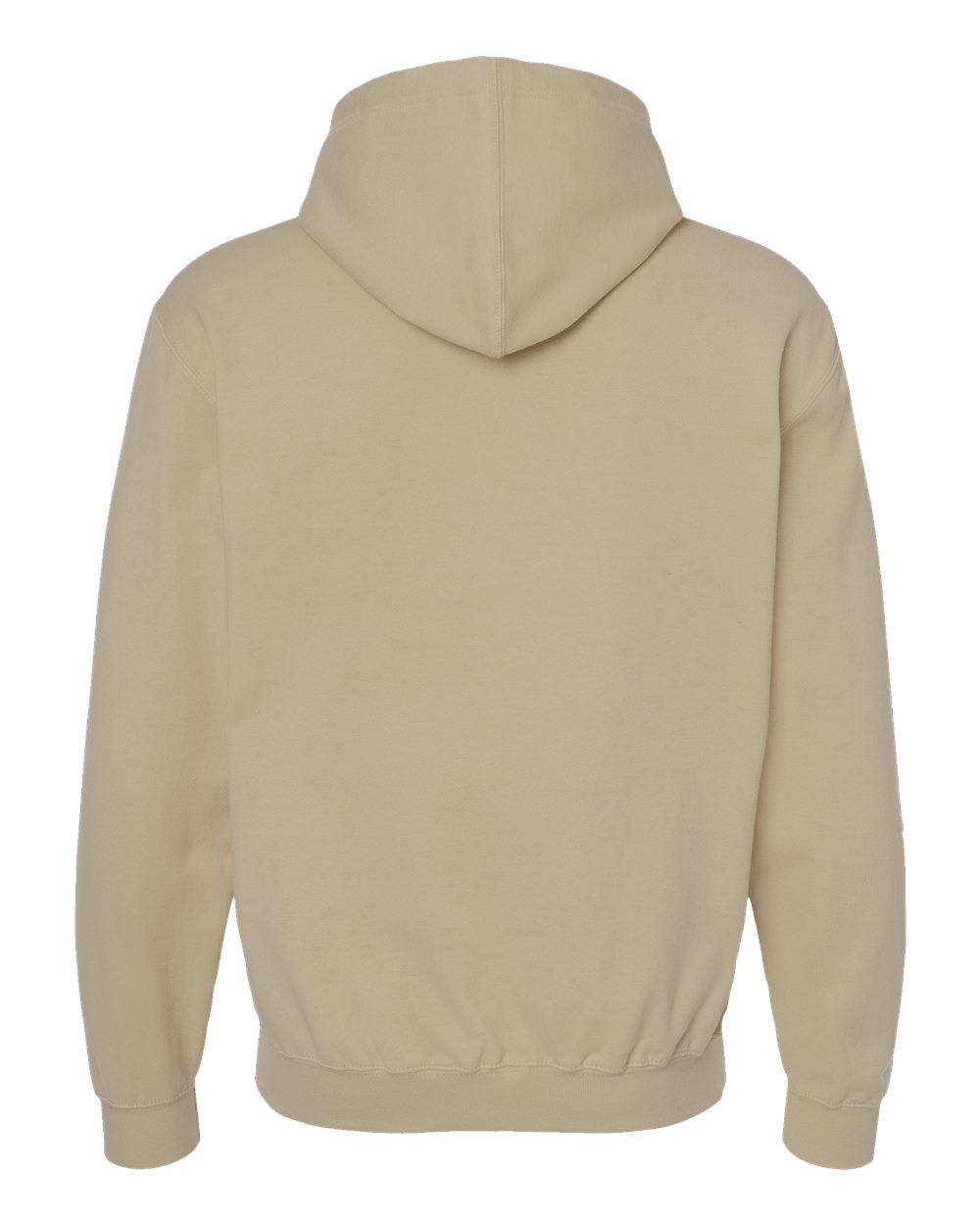 Unisex Fleece Hooded Sweatshirt - Back - B31359242 - Sand