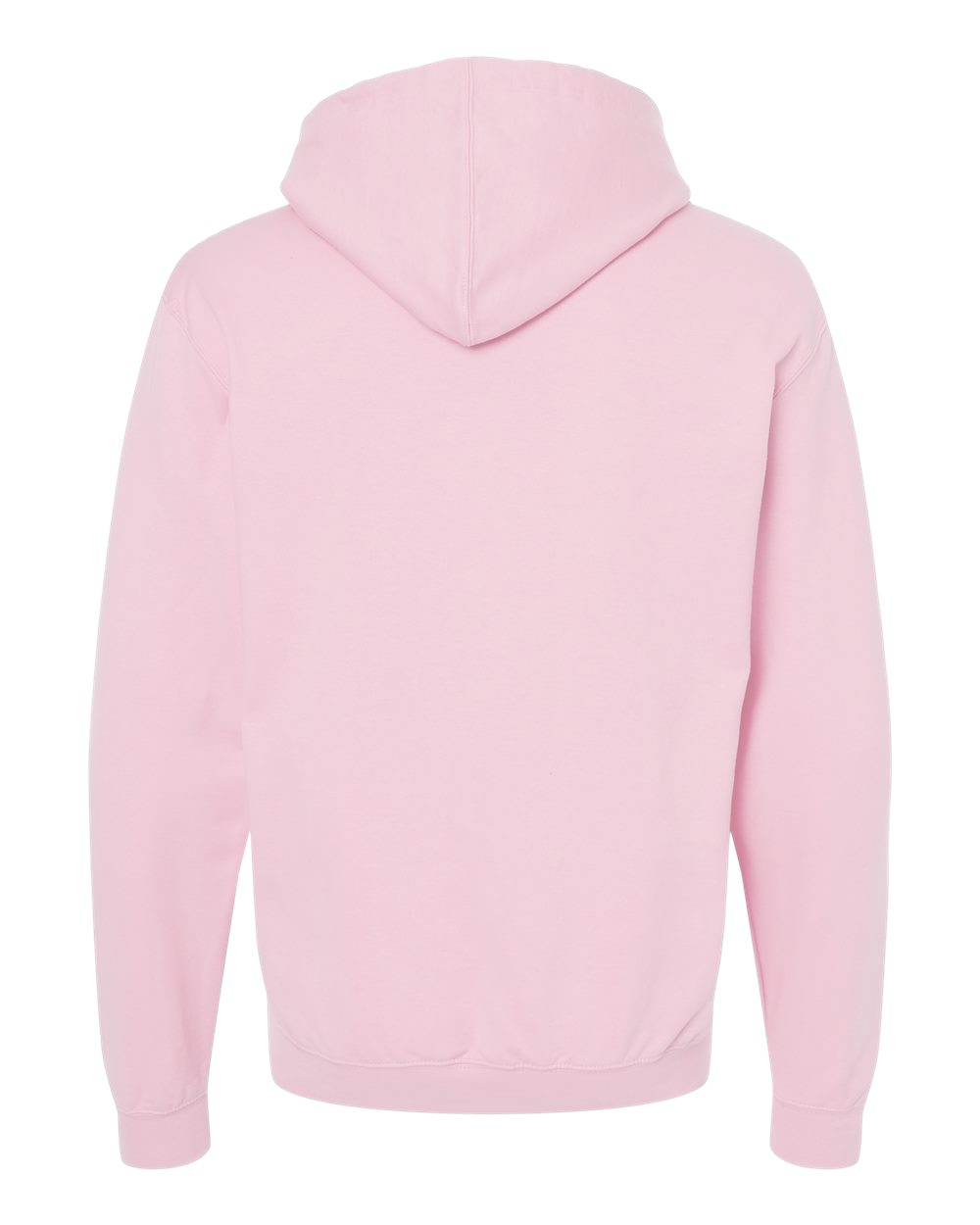 Unisex Fleece Hooded Sweatshirt - Back - B31359302 - Light Pink