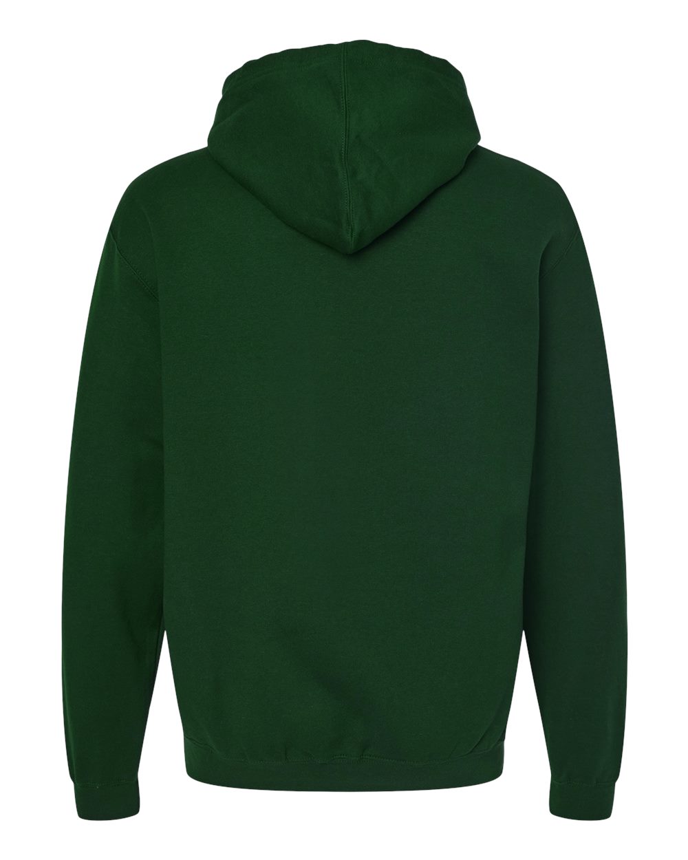 Unisex Fleece Hooded Sweatshirt - Back - B31359542 - Forest