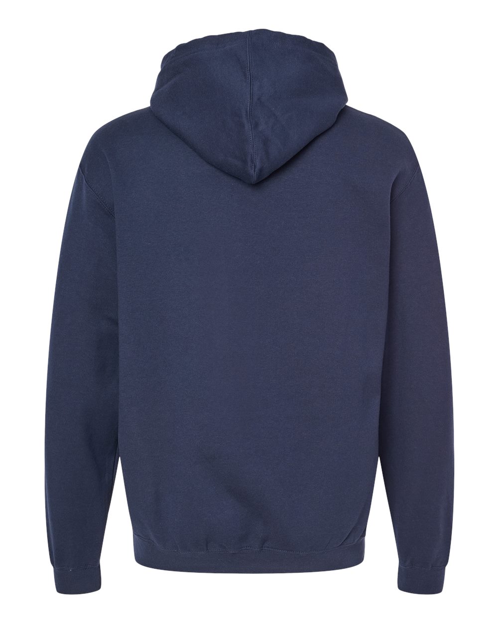 Unisex Fleece Hooded Sweatshirt - Back - B31359652 - Navy