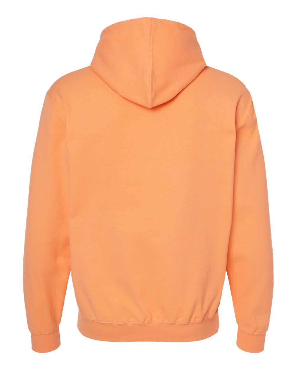 Unisex Fleece Hooded Sweatshirt - Back - B31359662 - Cantaloupe