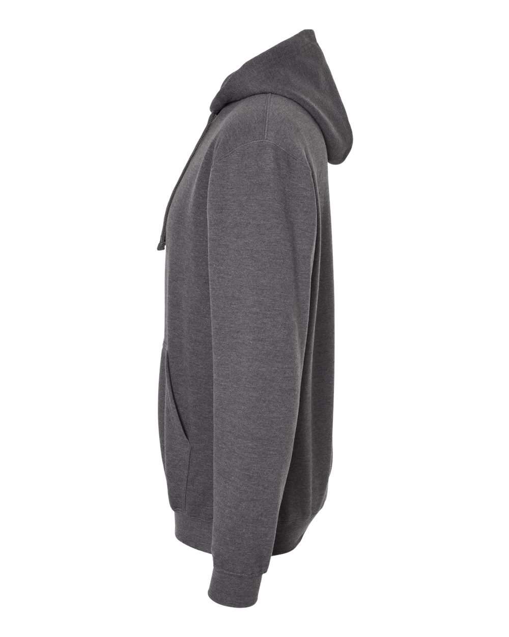 Unisex Fleece Hooded Sweatshirt - DirectSide - B31359092 - Heather Charcoal