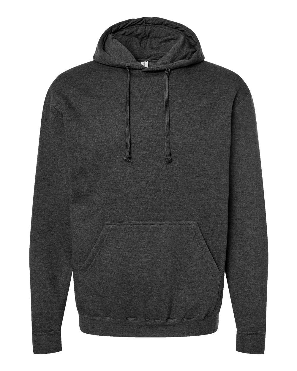 Unisex Fleece Hooded Sweatshirt - Front - B31359102 - Heather Graphite