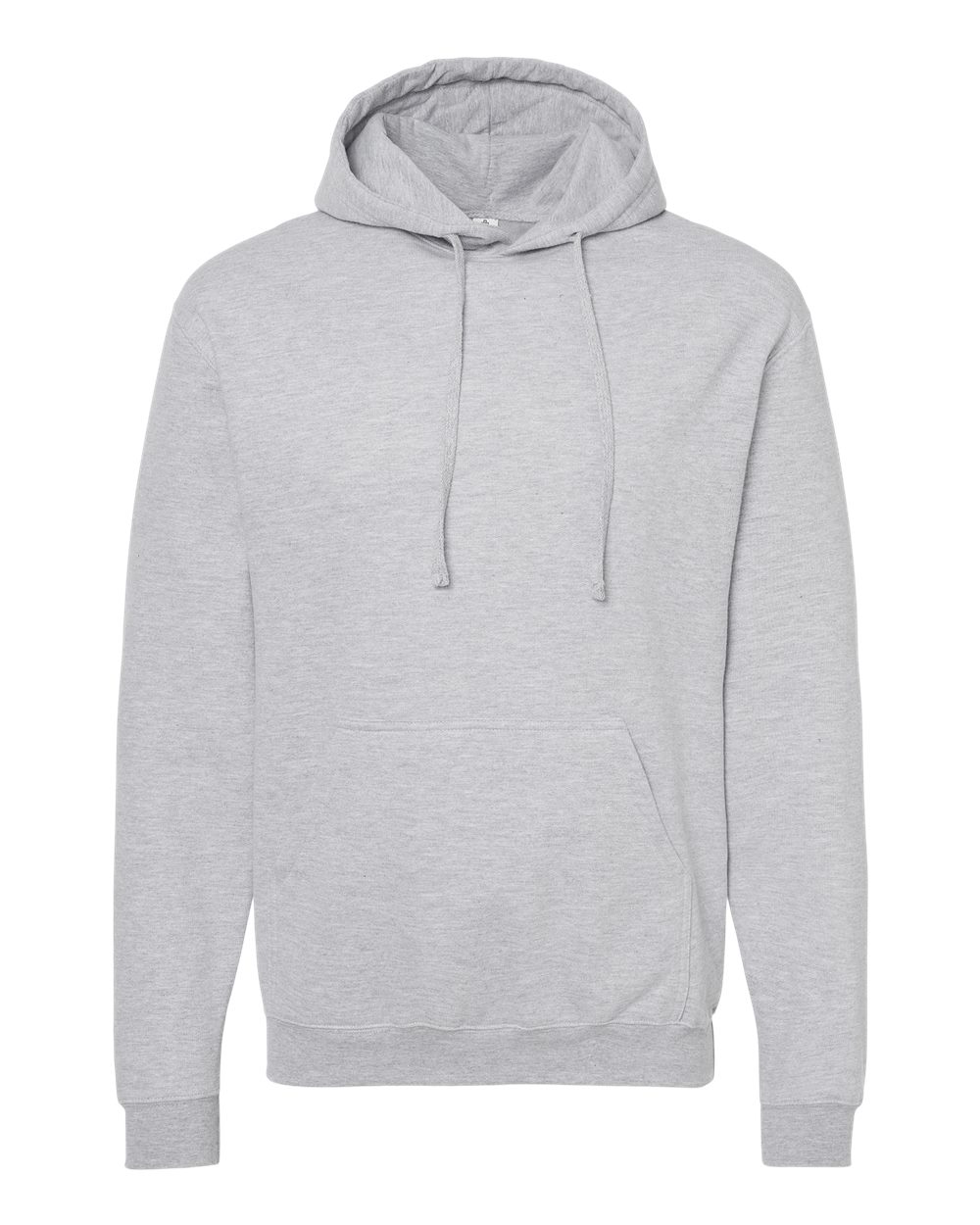 Unisex Fleece Hooded Sweatshirt - Front - B31359112 - Heather Grey