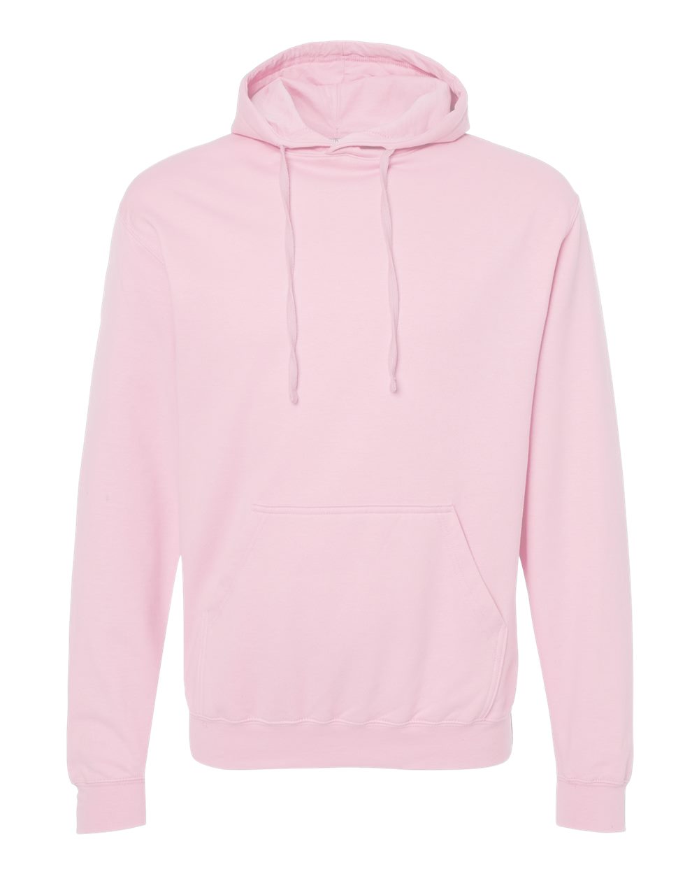 Unisex Fleece Hooded Sweatshirt - Front - B31359302 - Light Pink