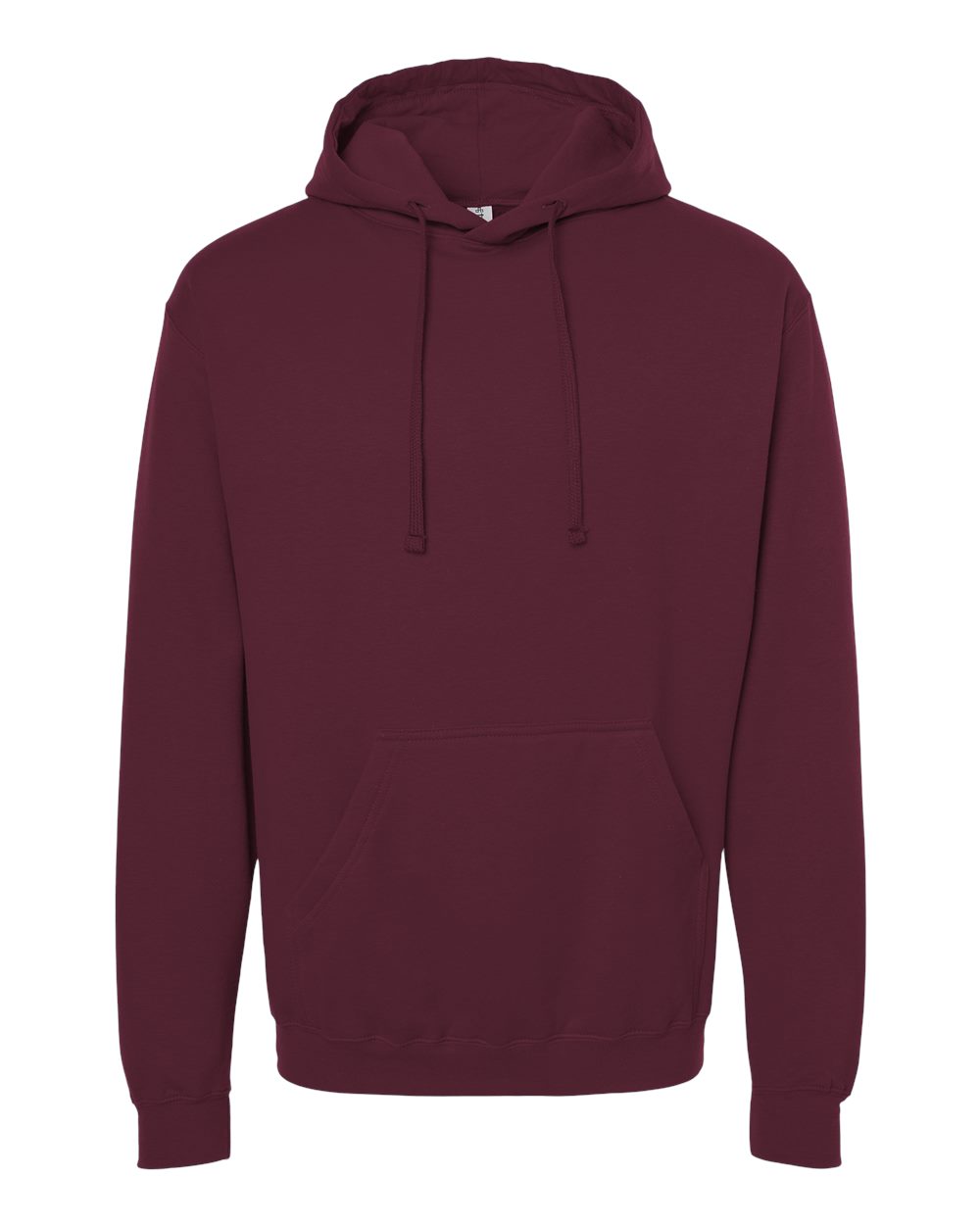 Unisex Fleece Hooded Sweatshirt - Front - B31359532 - Maroon
