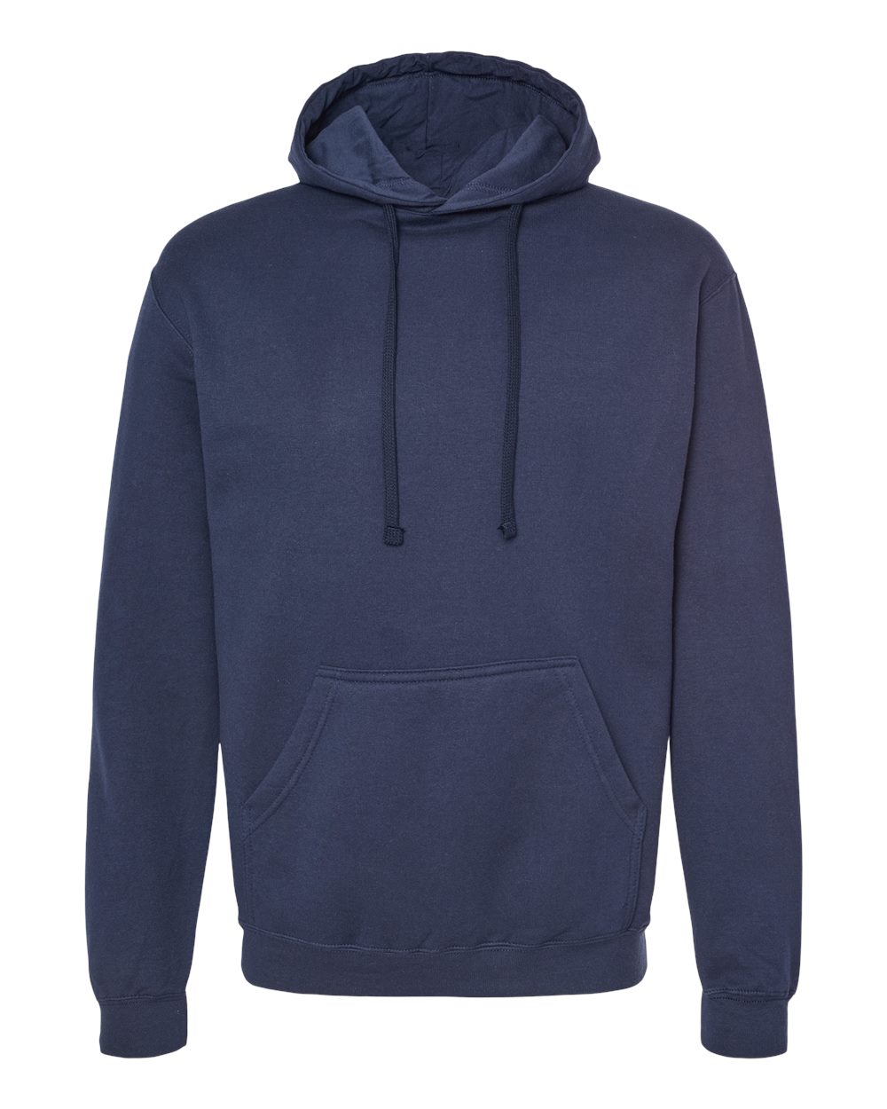 Unisex Fleece Hooded Sweatshirt - Front - B31359652 - Navy