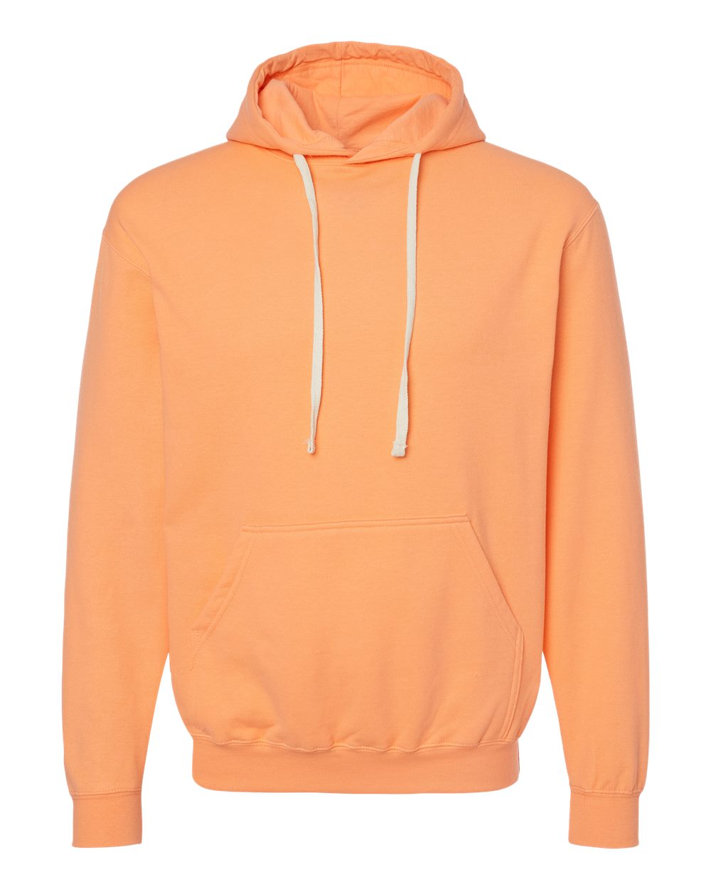 Unisex Fleece Hooded Sweatshirt - Front - B31359662 - Cantaloupe