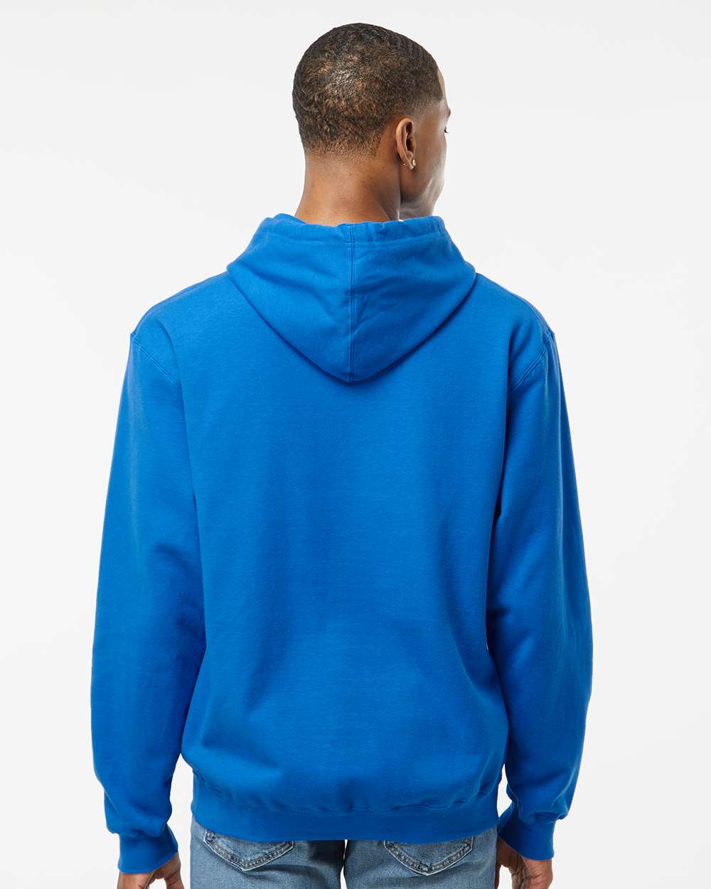 Unisex Fleece Hooded Sweatshirt - OnModelBack - B31359752 - Royal