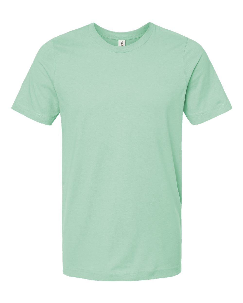 Combed Cotton T-Shirt - Front - B13659222 - Light Mint
