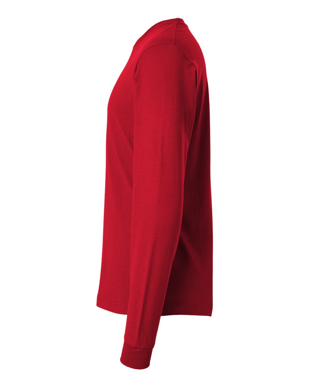 Unisex Fine Jersey Long Sleeve T-Shirt - DirectSide - B00059322 - Red