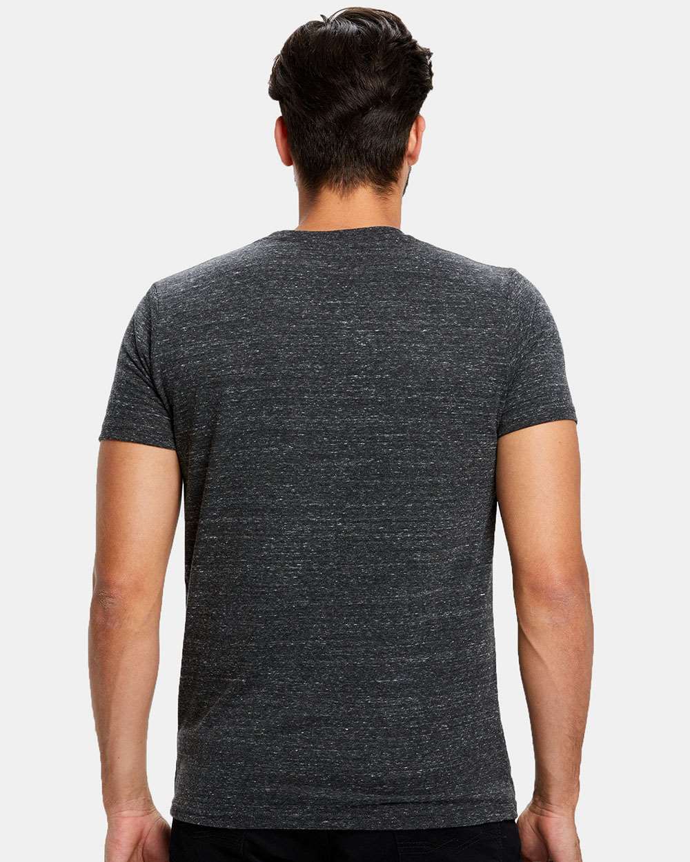 Unisex Tri-Blend T-Shirt - OnModelBack - B10673592 - Tri Charcoal