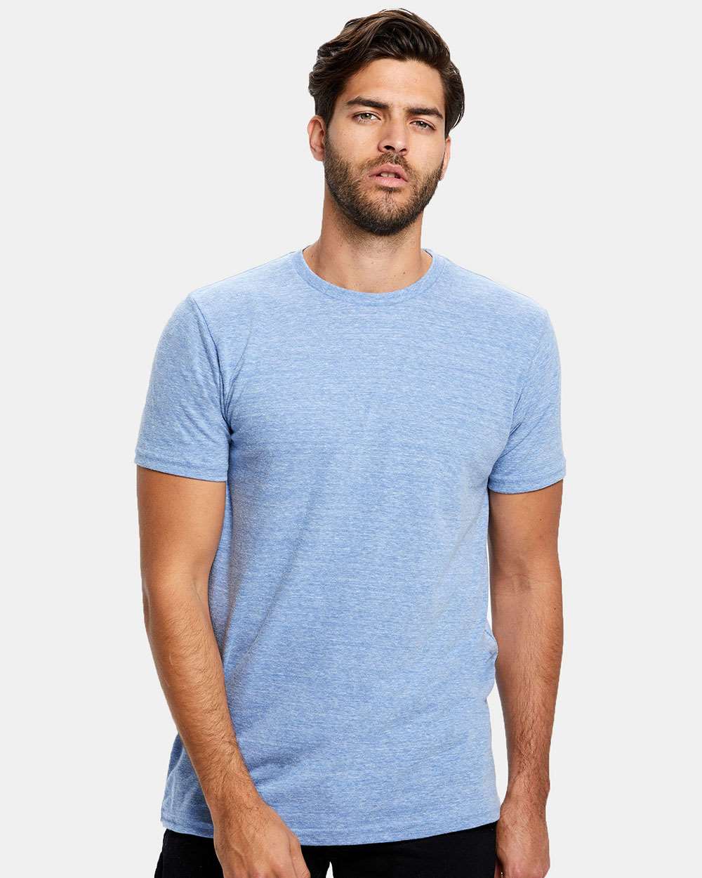 Unisex Tri-Blend T-Shirt - OnModelFront - B10673252 - Tri Blue