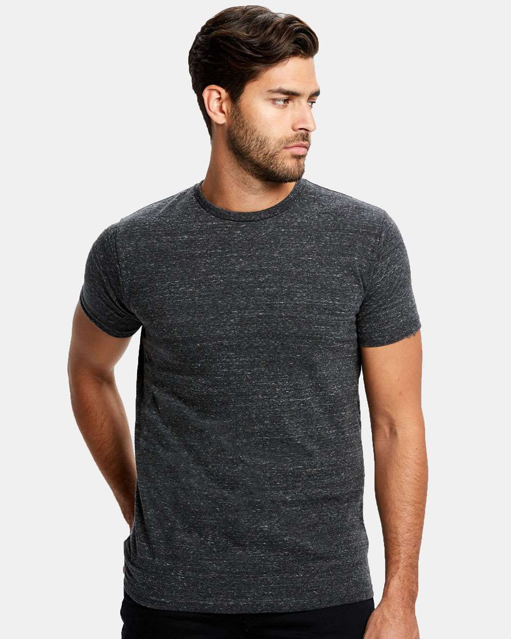 Unisex Tri-Blend T-Shirt - OnModelFront - B10673592 - Tri Charcoal