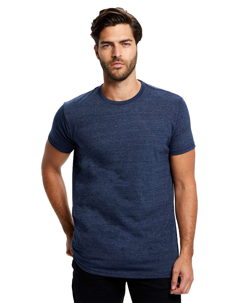 Unisex Tri-Blend T-Shirt - OnModelFront - B10673752 - Tri Navy