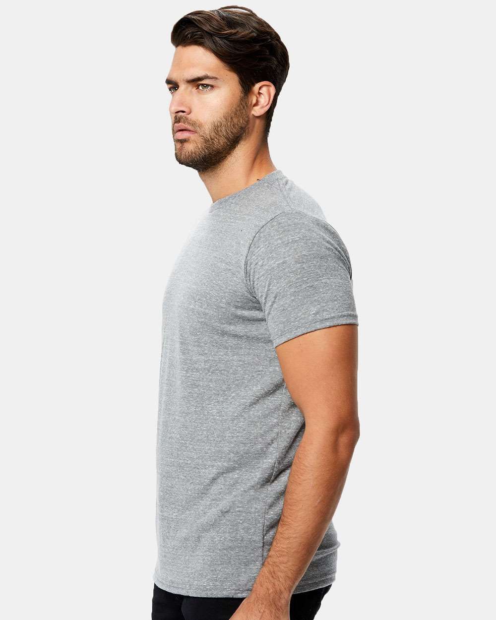 Unisex Tri-Blend T-Shirt - OnModelSide - B10673102 - Tri Grey