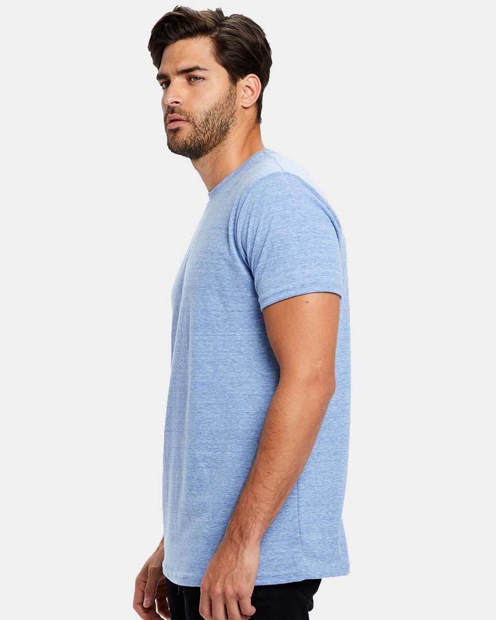 Unisex Tri-Blend T-Shirt - OnModelSide - B10673252 - Tri Blue