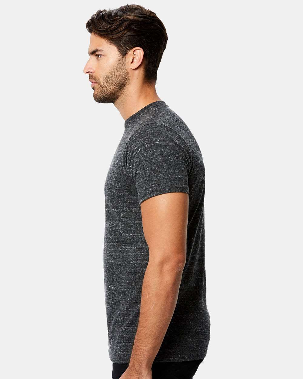 Unisex Tri-Blend T-Shirt - OnModelSide - B10673592 - Tri Charcoal