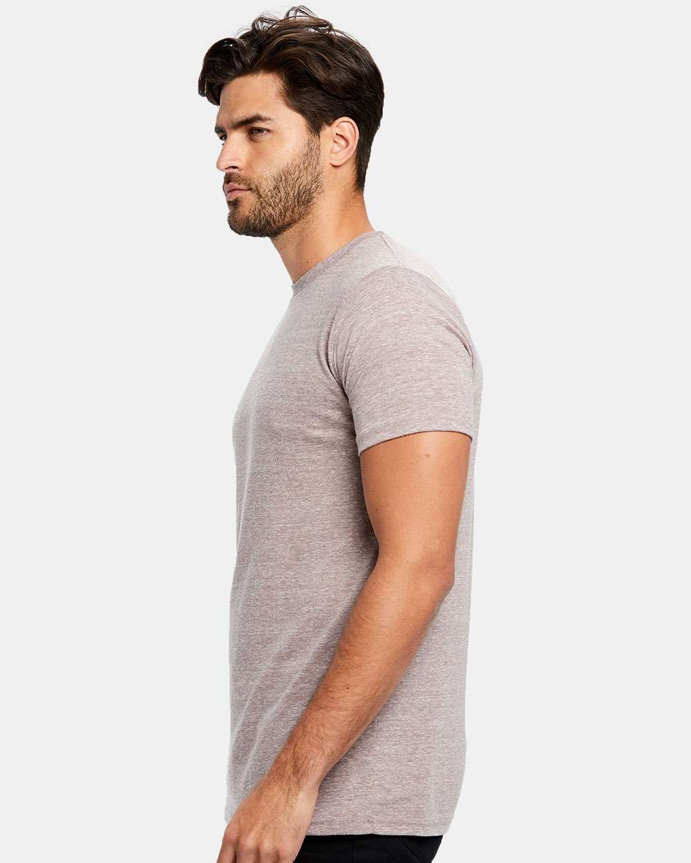 Unisex Tri-Blend T-Shirt - OnModelSide - B10673602 - Tri Brown