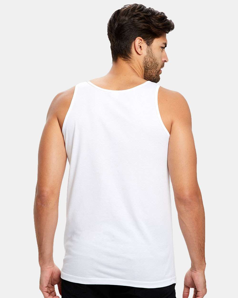 Unisex Poly-Cotton Tank Top - OnModelBack - B10773003 - White