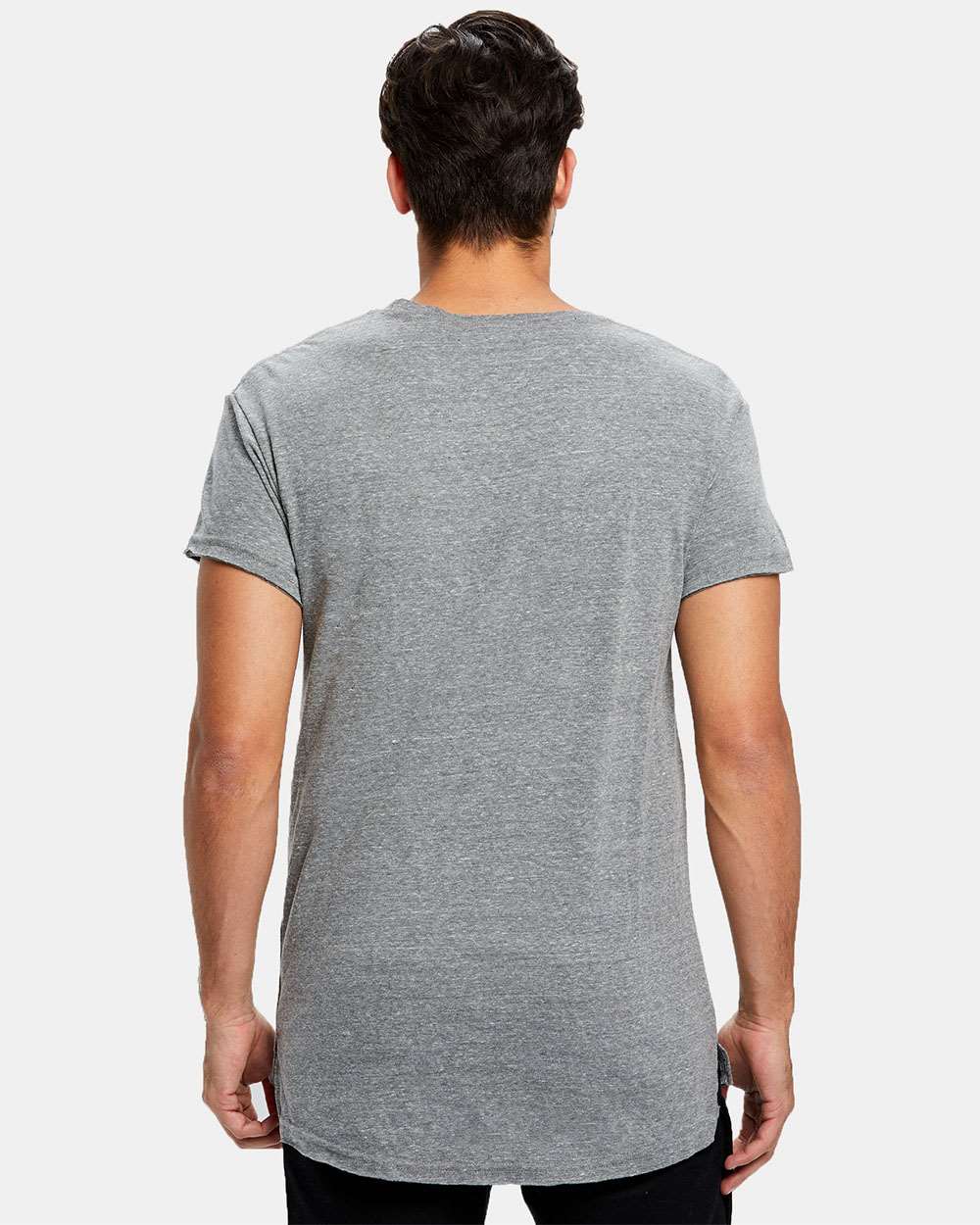 Unisex Skater T-Shirt - OnModelBack - B10973103 - Tri Grey