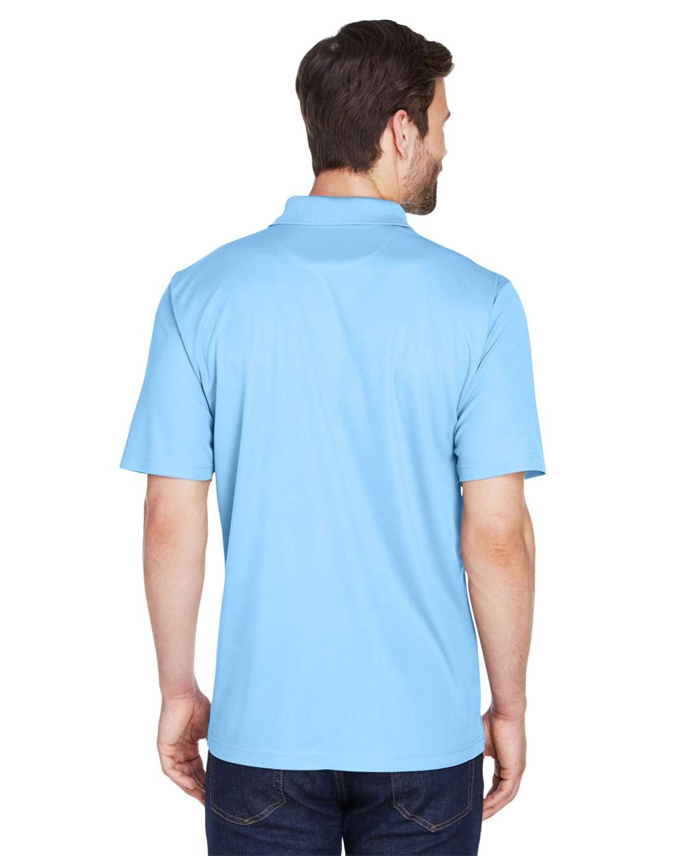 Men's Cool & Dry Mesh Piqué Polo - OnModelBack - B883E1263 - Columbia Blue