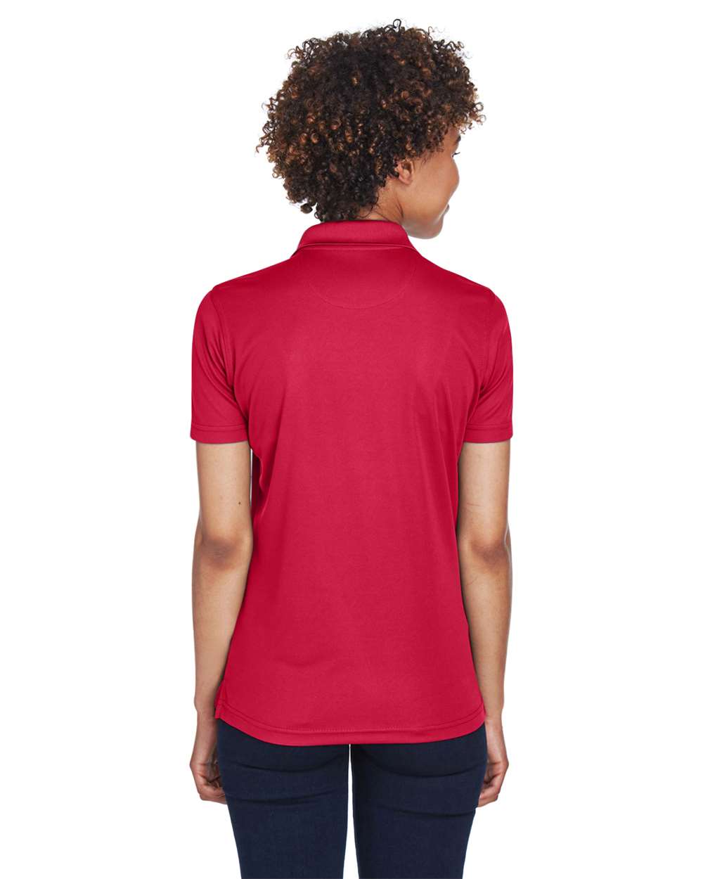 Women's Cool & Dry Mesh Piqué Polo - OnModelBack - B884E1523 - Cardinal