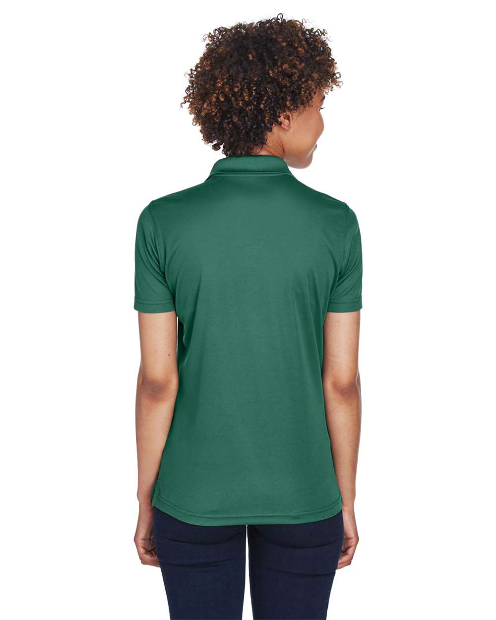 Women's Cool & Dry Mesh Piqué Polo - OnModelBack - B884E1543 - Forest Green