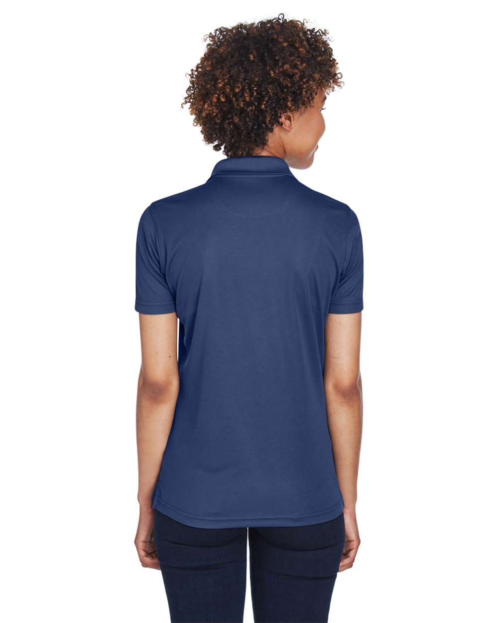 Women's Cool & Dry Mesh Piqué Polo - OnModelBack - B884E1653 - Navy