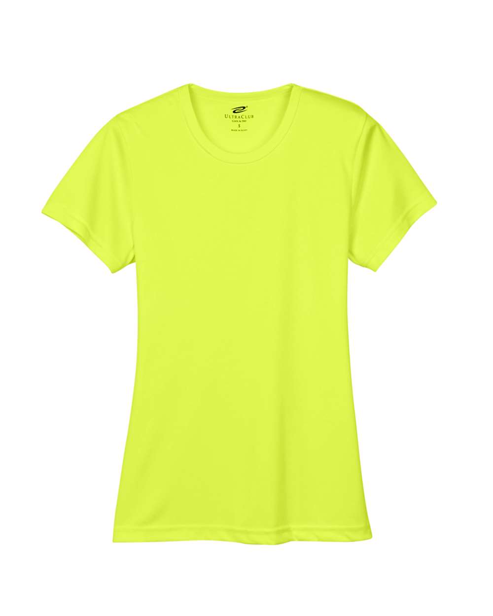 Women's Cool & Dry Sport Performance Interlock T-shirt - Back - B908E1123 - Bright Yellow