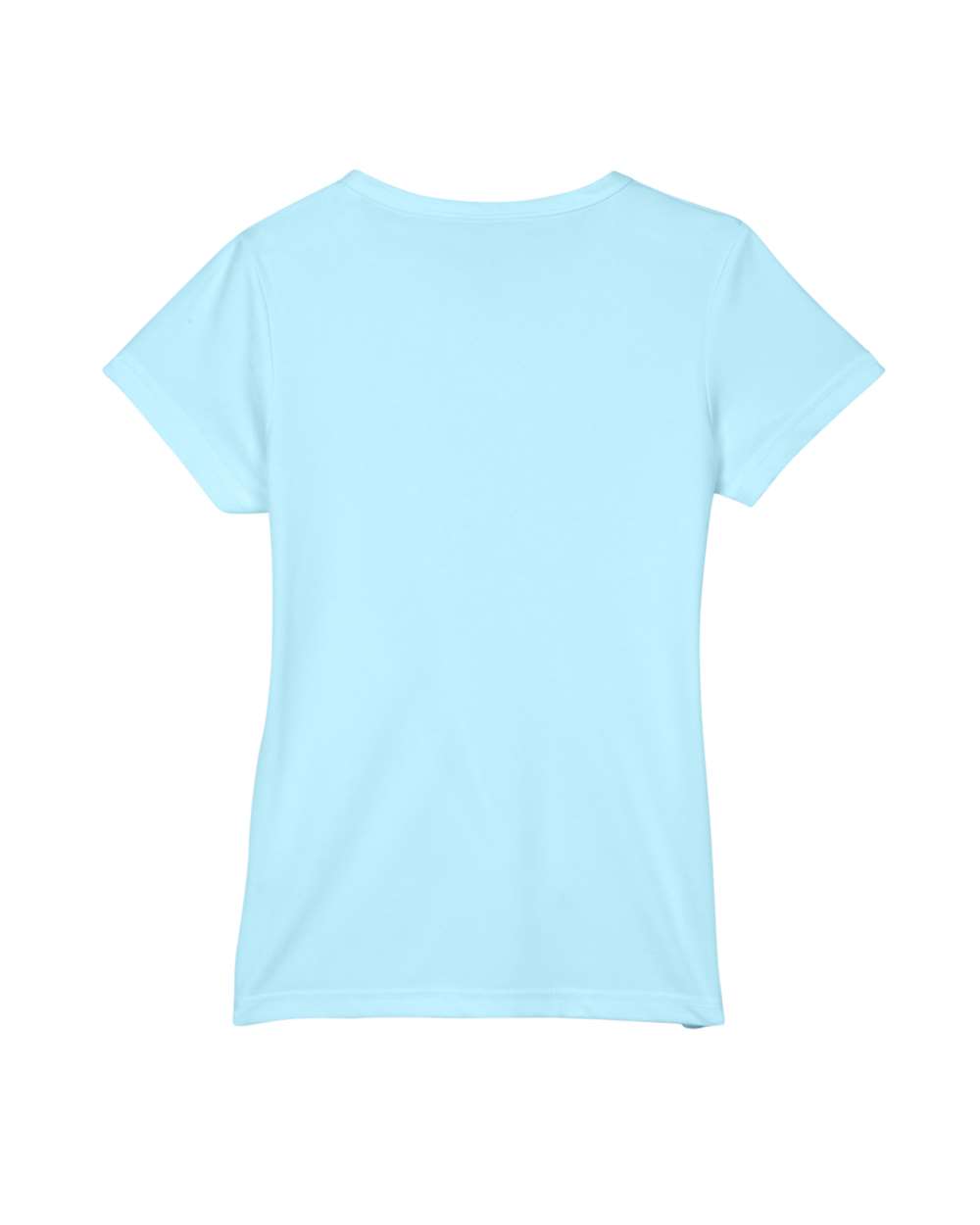 Women's Cool & Dry Sport Performance Interlock T-shirt - Back - B908E1372 - Ice Blue