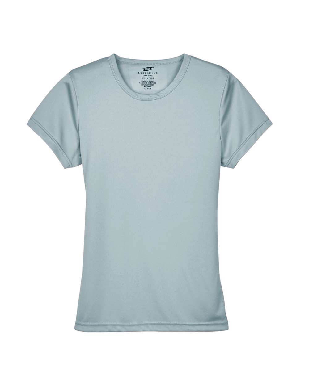 Women's Cool & Dry Sport Performance Interlock T-shirt - Front - B908E1592 - Grey